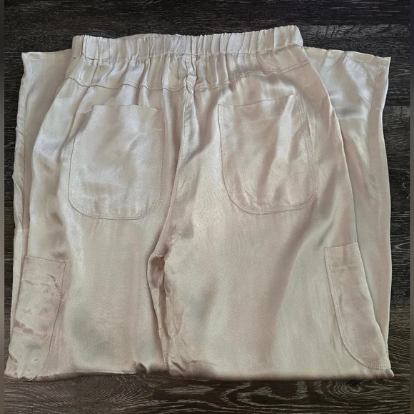 Central Park West rose gold Wide Leg Pants with High Waist Design size L - Picture 13 of 15